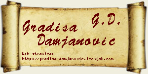 Gradiša Damjanović vizit kartica